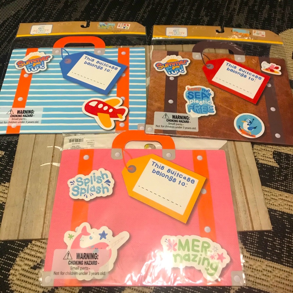 Lot of 3 Summer Fun Gel Activity Sets